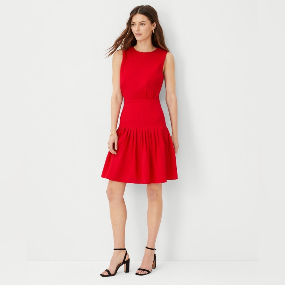 Ann Taylor Bold Red Dress
